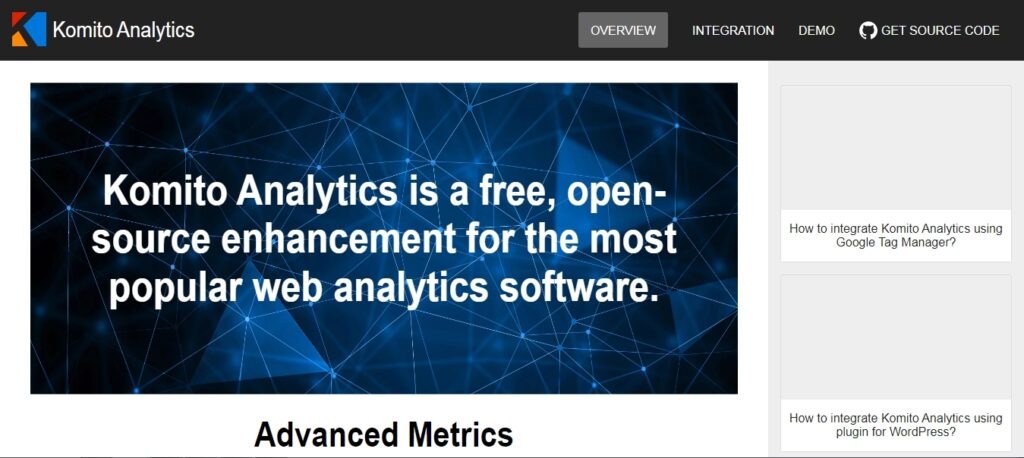 Komito Analytics a Google Analytics alternative for WordPress