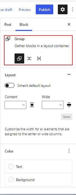 WordPress 6.0 transformation option for multiple blocks