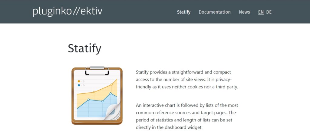 Statify a Google analytics alternative for WordPress