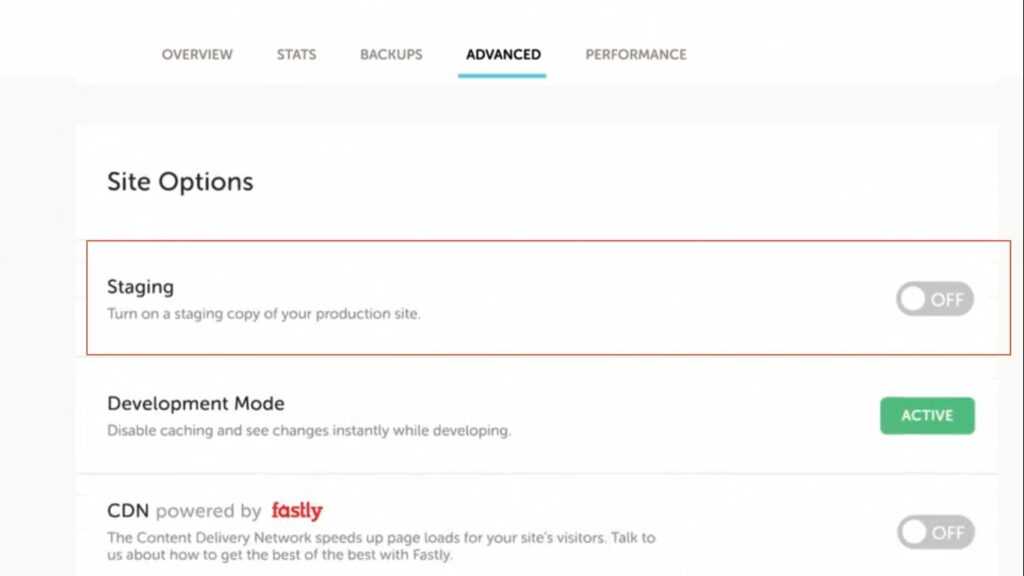 Flywheel staging option