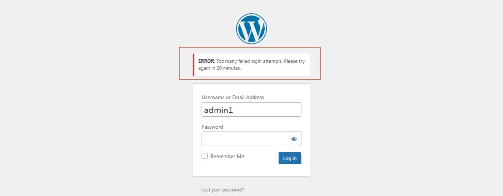 timeout after certain login attempts