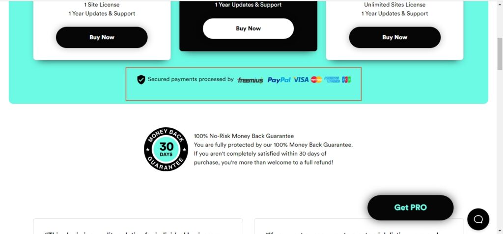 Secure payments to reduce cart abandonments
