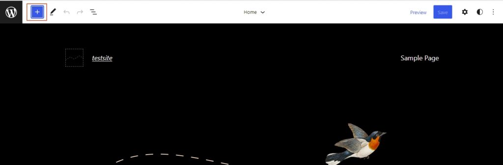 access block in block themes