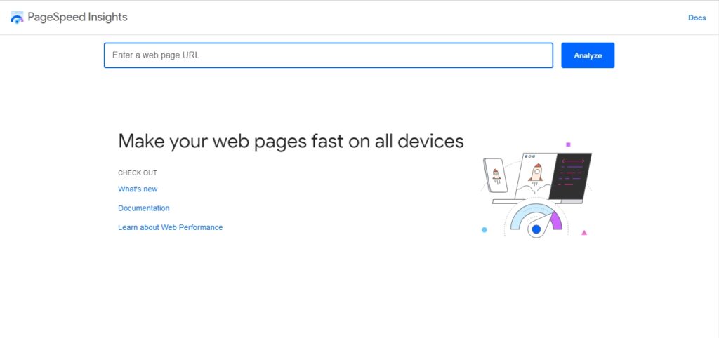 PageSpeed insight to check the server response time of your WordPress website