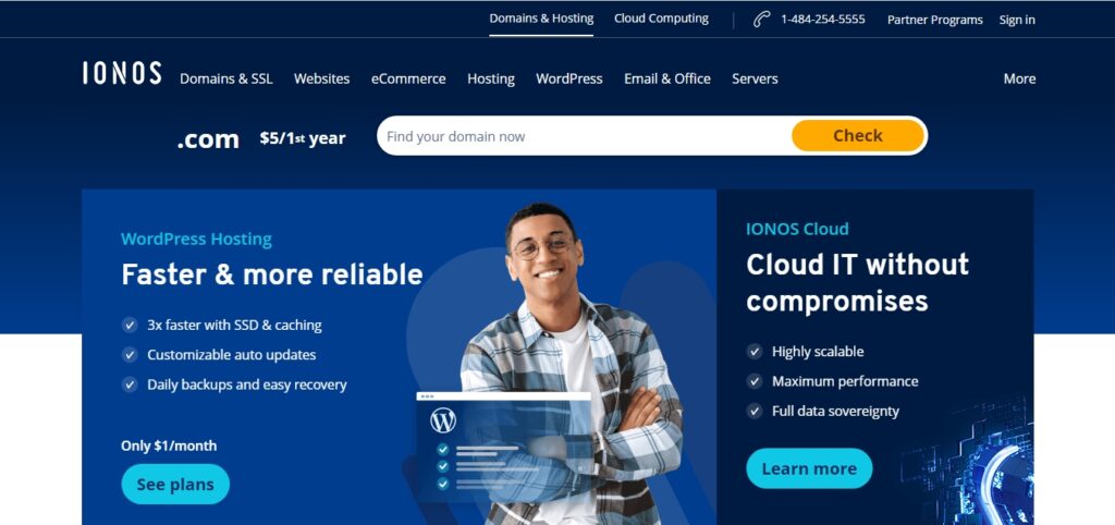IONOS homepage