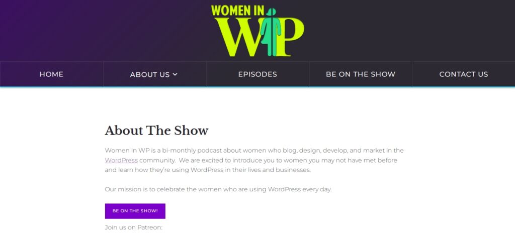 Women in WP WordPress podcast