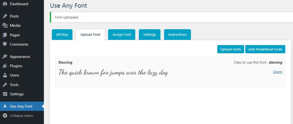 fonts hosted locally