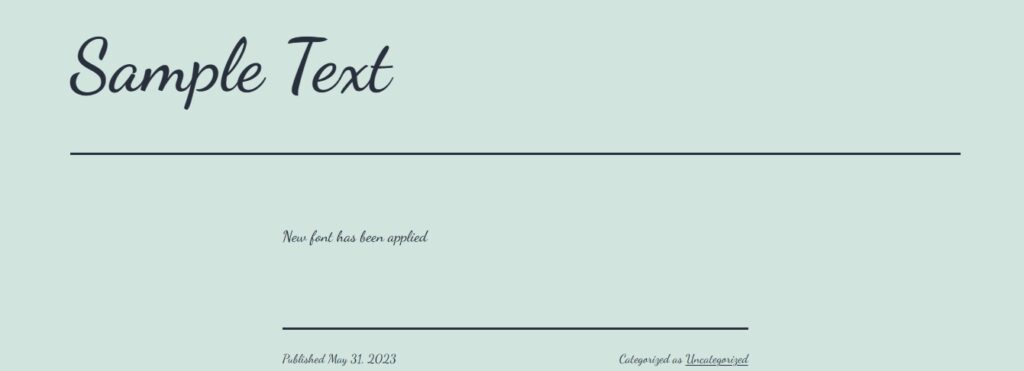 local hosted fonts applied to elements