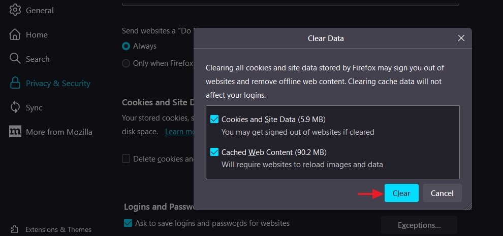 remove third party cookies