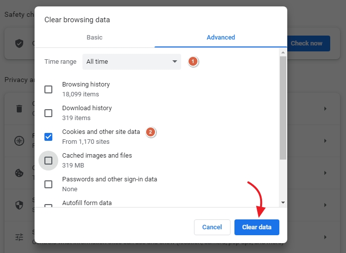 remove tracking cookies from Chrome