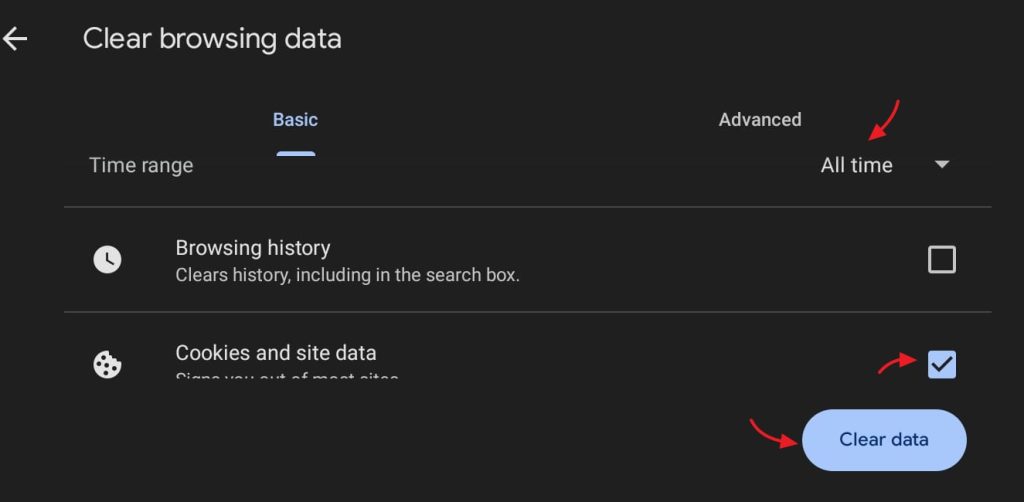remove all third party cookies