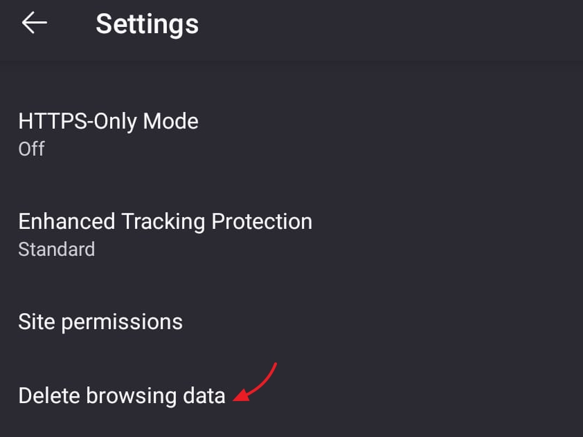 delete browsing cookies