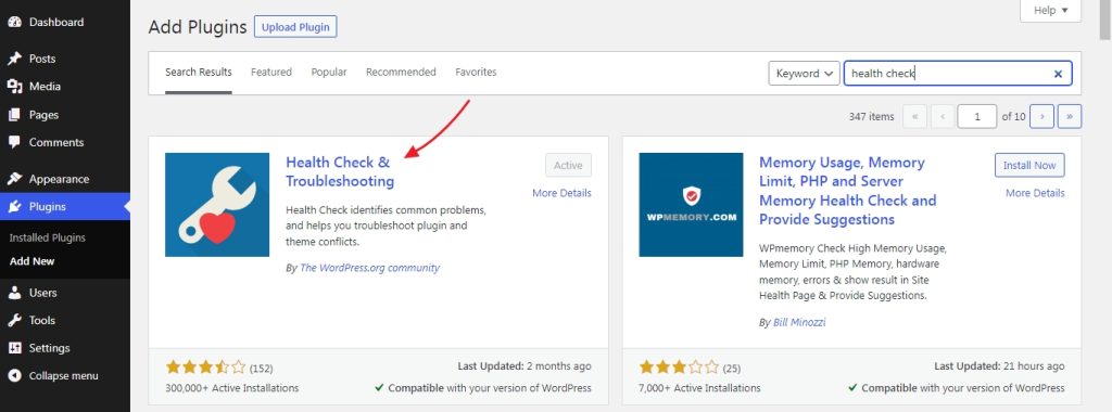 health check & troubleshooting plugin to find plugin and theme conflict