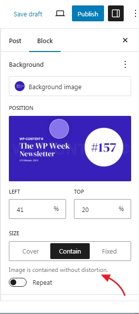 Group block feature change in 6.5 WordPress