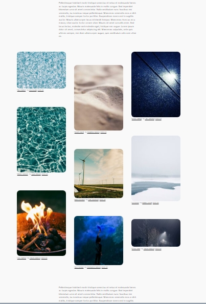 image layout in the block editor