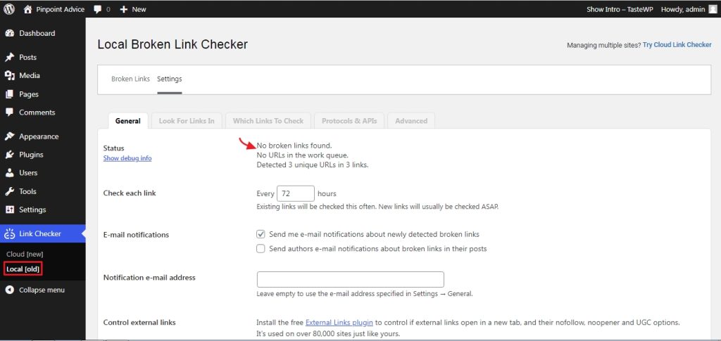 Plugin menu