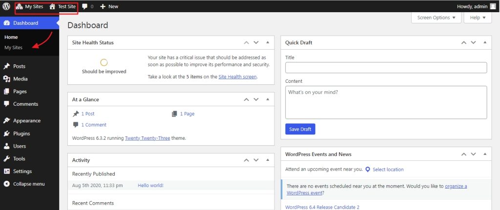 superadmin dashboard