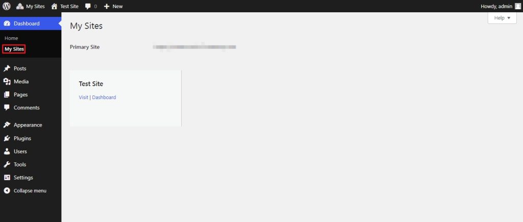 superadmin manage sites