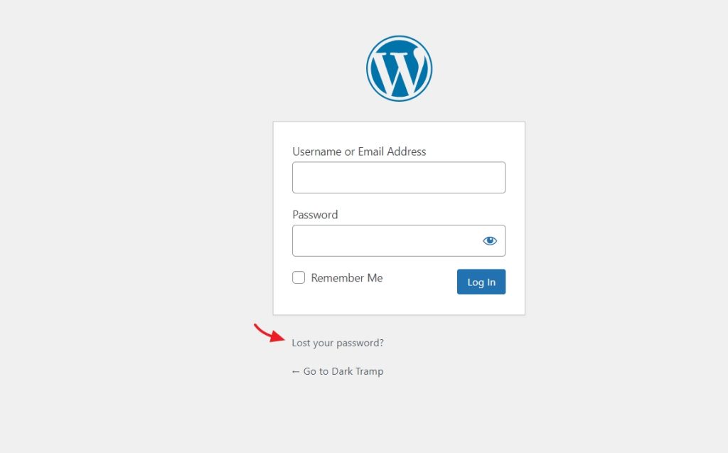 hacked wordpress website password reset email