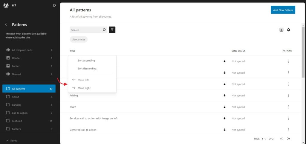 rearrange column order in data views
