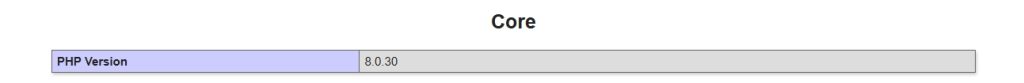 php version details