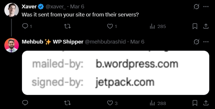 jetpack mail headers