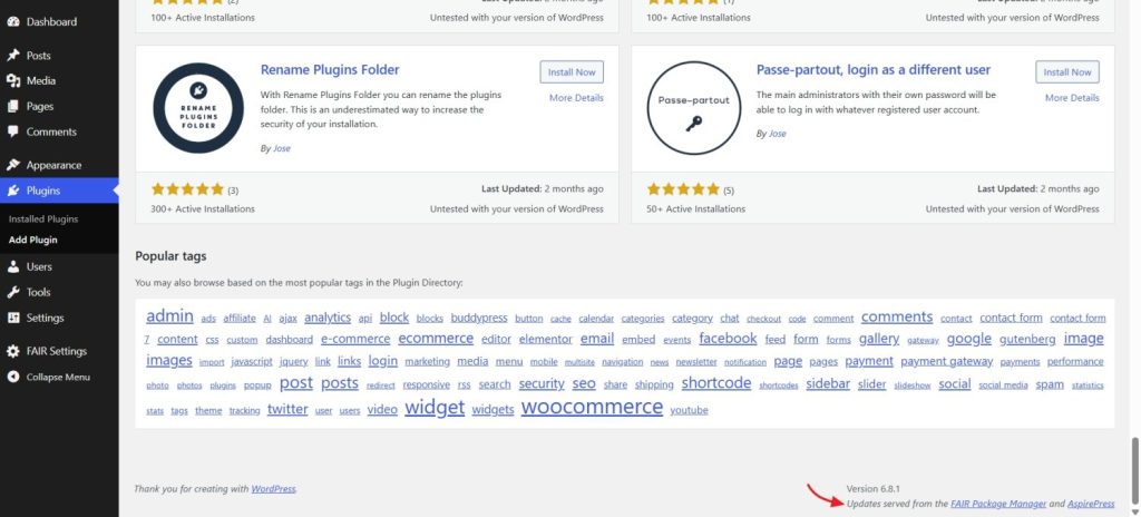 fair wordpress plugin