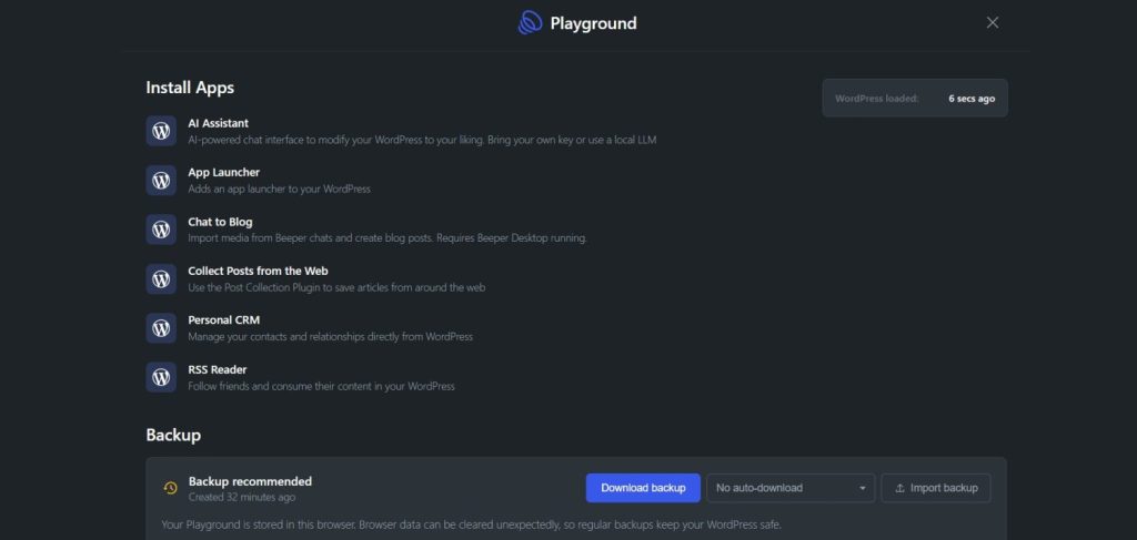 my.wordpress.net tools