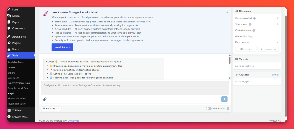 Haydi radical speed month Automattic