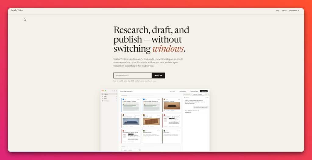 Studio Write radical speed month Automattic